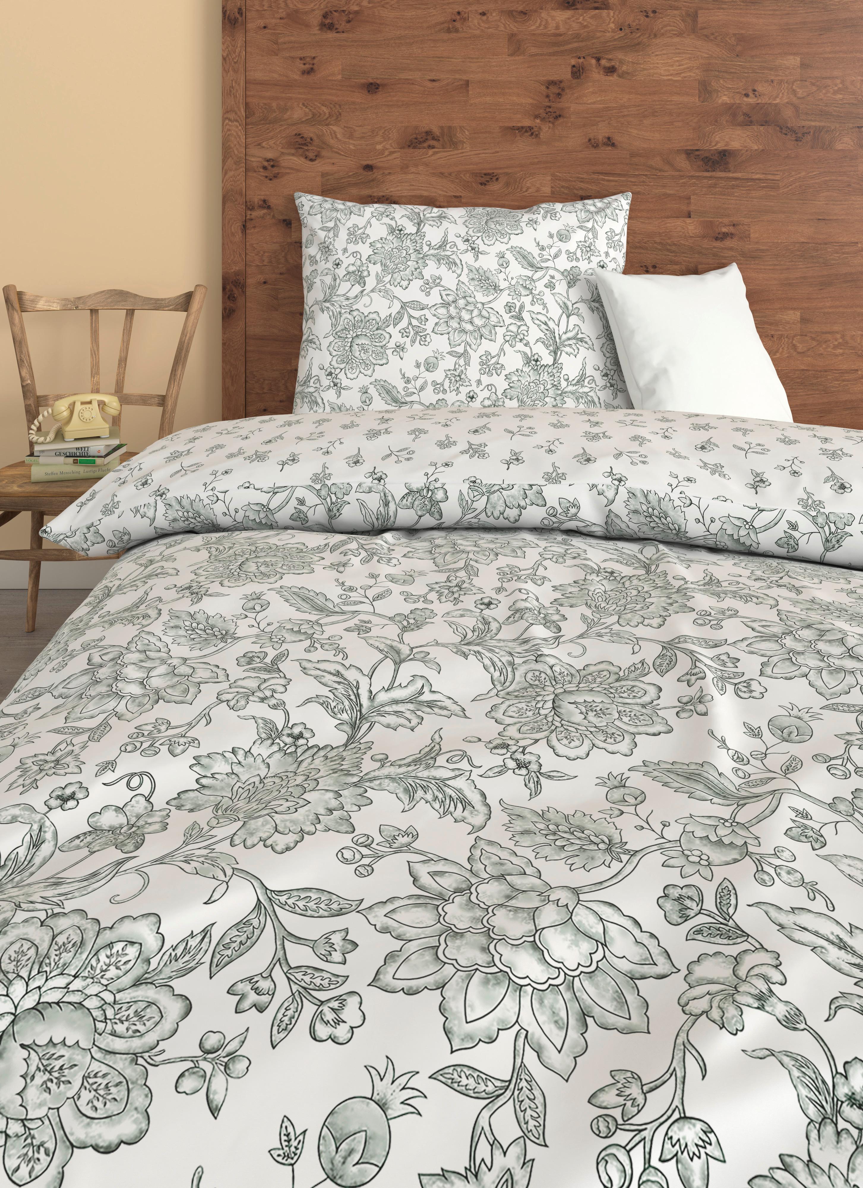 Bettwäsche Celine - Grün, ROMANTIK / LANDHAUS, Textil - James Wood