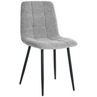 Židle Nino, šedá - šedá/černá, Moderní, kov/dřevo (45/88/55cm) - Based