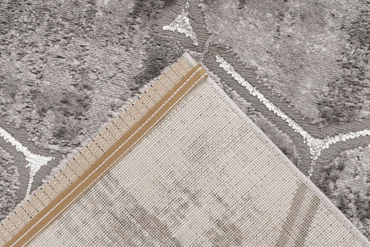 Flachwebteppich Silber, BxL: ca. 80x300 cm - Silberfarben, Basics, Textil (80/300cm) - Kayoom