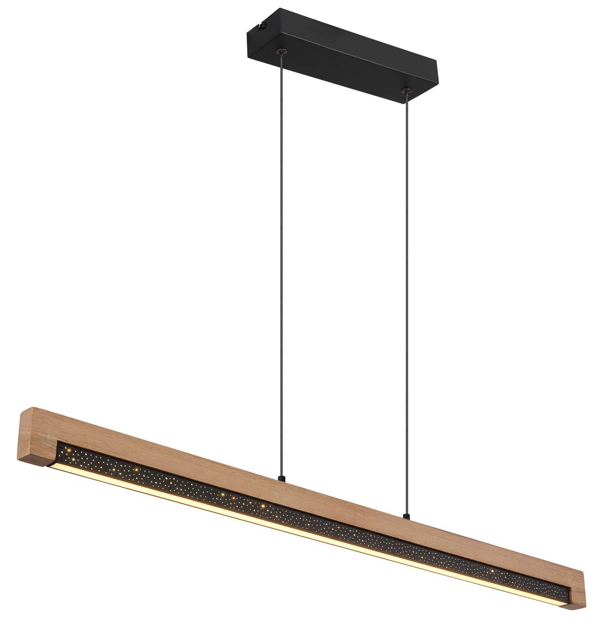 Led Függőlámpa 67849h - sötétbarna/fekete, Natur, műanyag/fém (85/7/120cm) - Globo