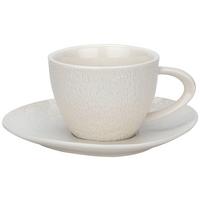 ŠÁLEK A PODŠÁLEK NA KÁVU HARUKI - bílá, Moderní, keramika - Mömax