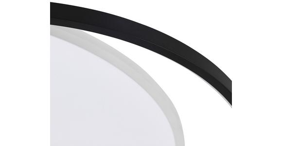 LED-Deckenleuchte Rosalia L: 55 cm Rund - Schwarz/Weiß, MODERN, Kunststoff/Metall (55/48,5/6cm) - Luca Bessoni