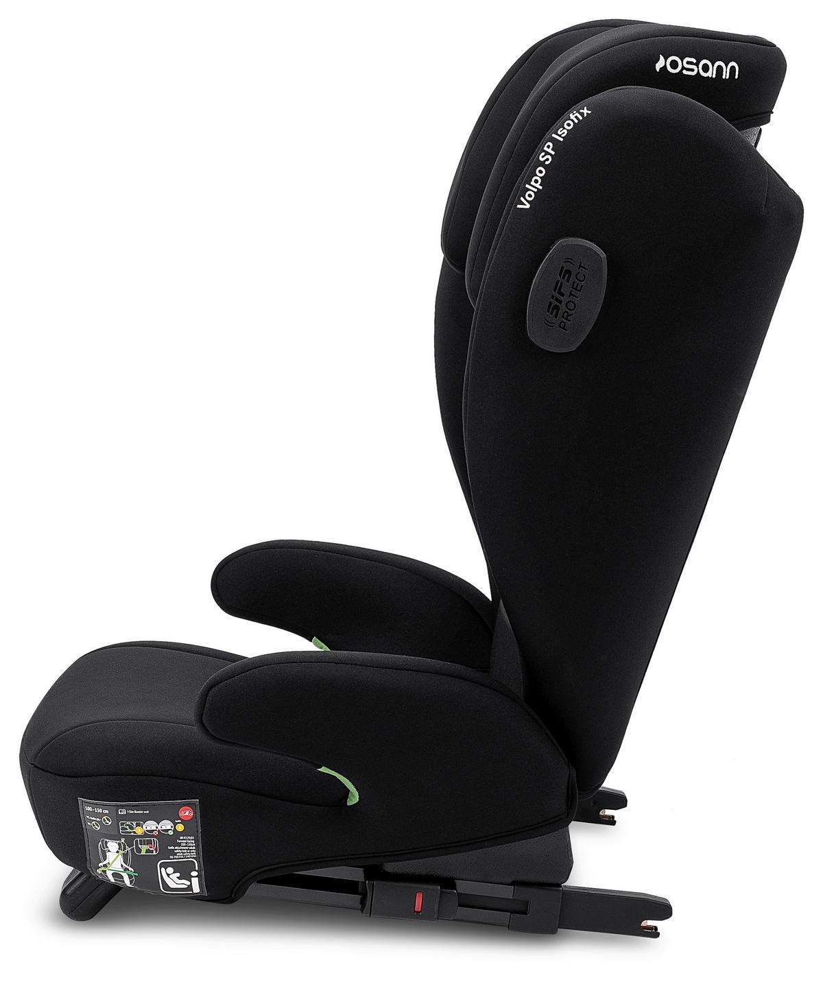 Kinderautositz Osann  Volpo Sp Isofix - Schwarz, Basics, Kunststoff/Textil (37/43/77cm) - Osann