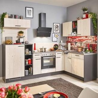 Einbauküche Pn 100/80 Frei Planbar Klassisch - Holzwerkstoff - Pino