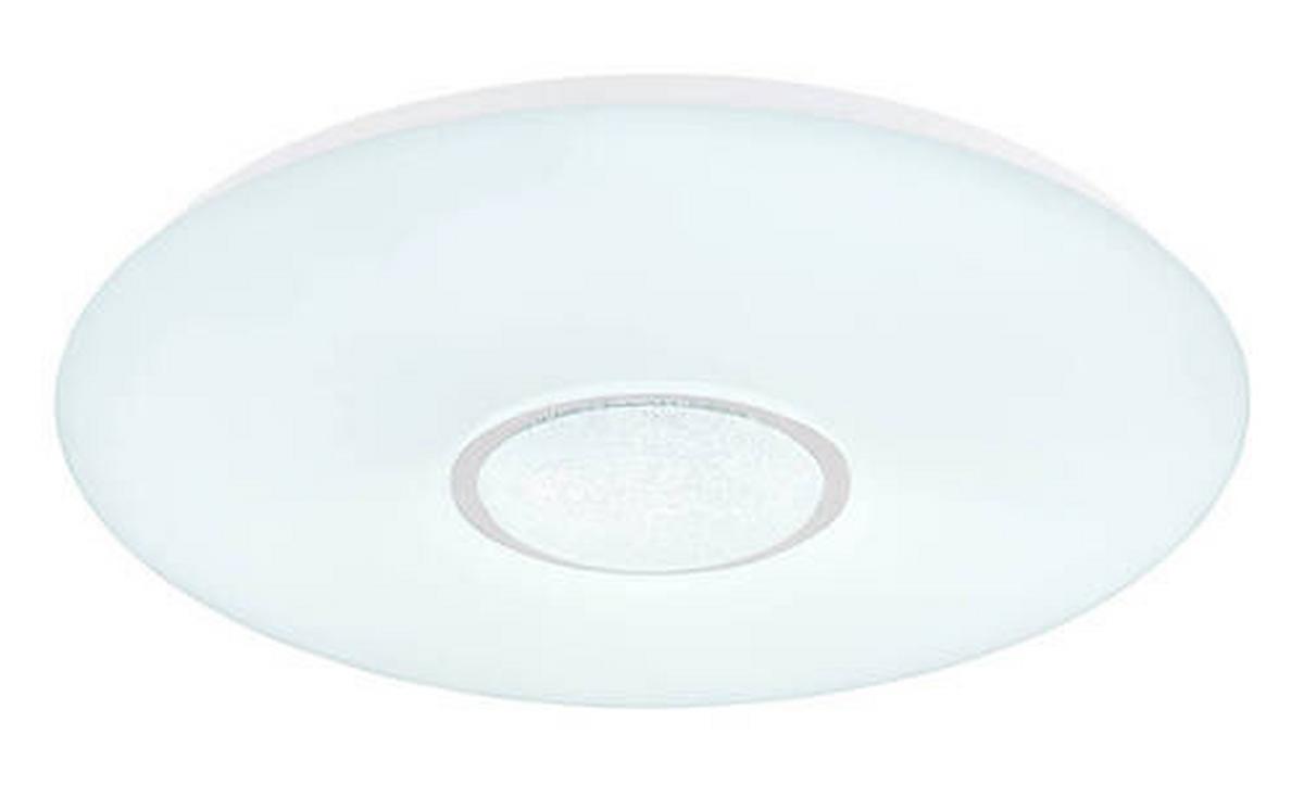 LED-Deckenleuchte Ø 48,5 cm, Timerfunktion und Farbwechsler - Klar/Opal, Design, Glas/Kunststoff (48,5/7,2cm) - Globo