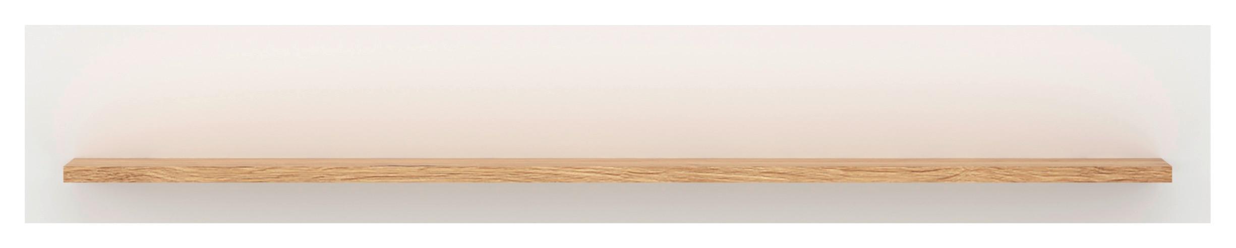 Nástenná Polica Valencia - Moderný, kompozitné drevo (120/20/16,6cm)