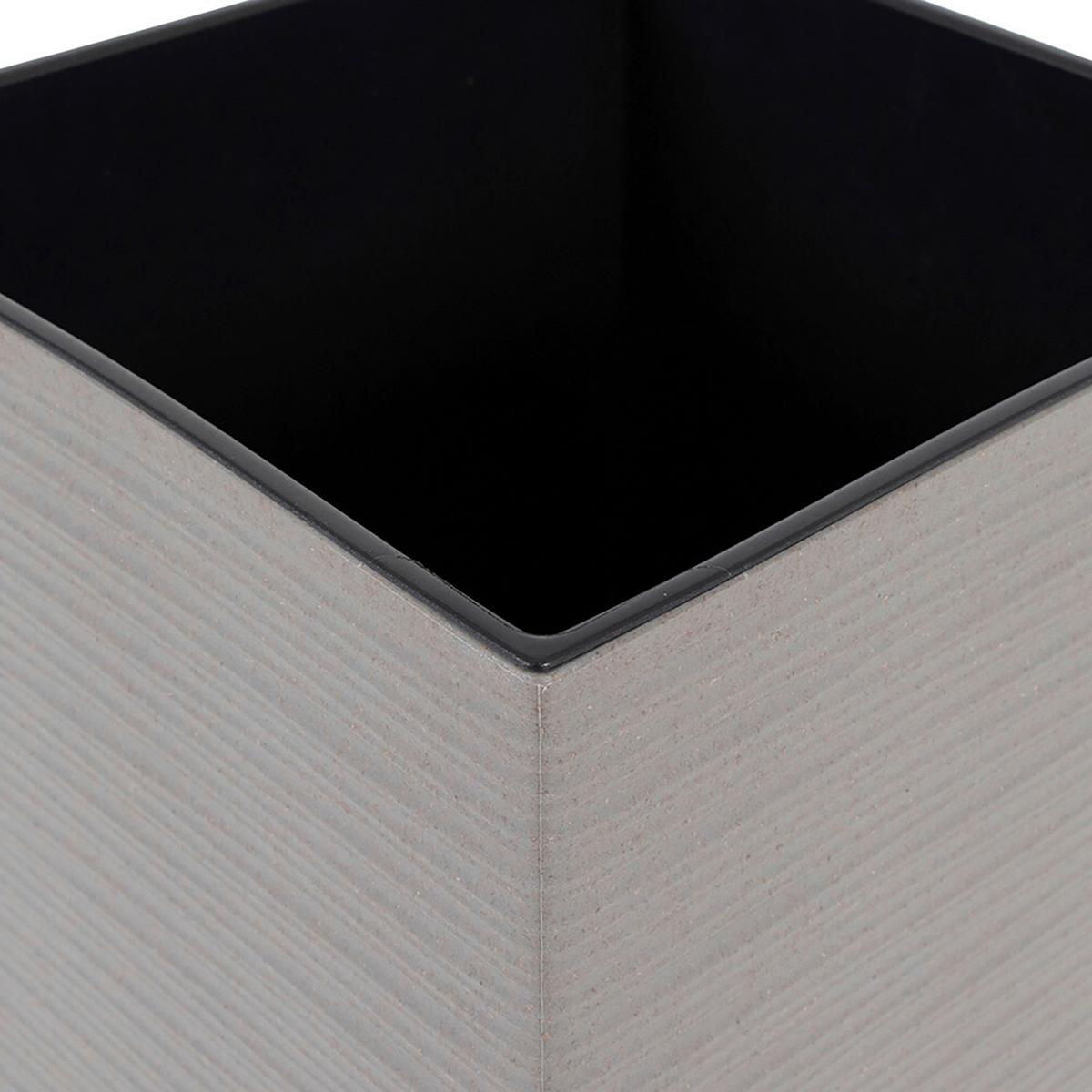 ÜBERTOPF-SET ECO Nizza 2-teilig, Grau - Grau, Basics, Kunststoff (25/46,5/25cm) - Siena Garden