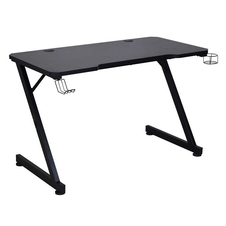 Písací stôl RACER - čierna, Modern, kov/kompozitné drevo (120/75/60cm) - Mömax