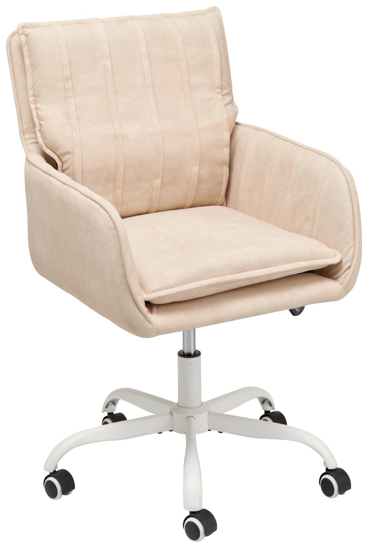 Drehstuhl Seattle - Beige, LIFESTYLE, Holz/Kunststoff (56/89-97/69cm) - MID.YOU