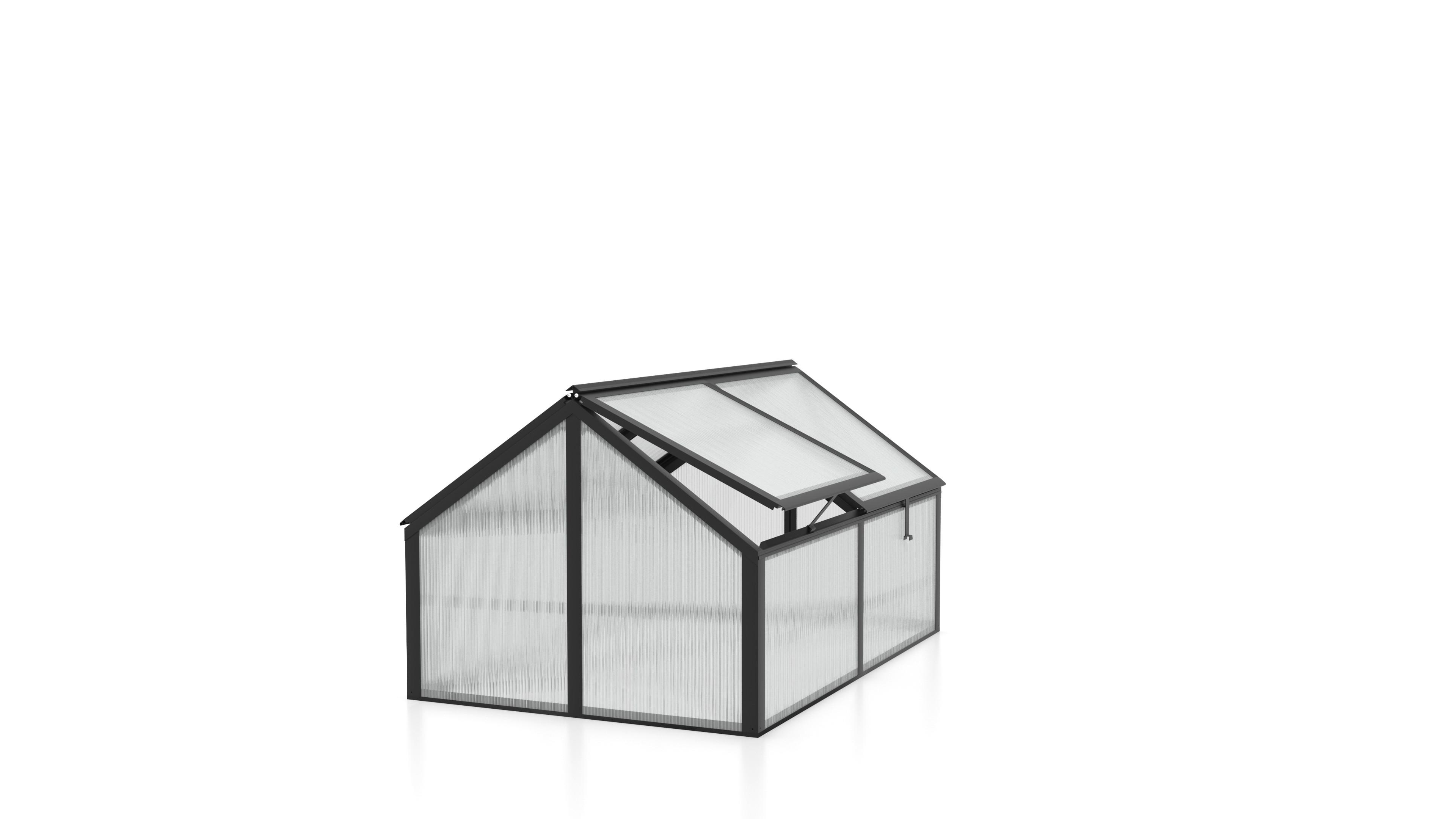 Hochbeetaufsatz Aluminium Gamma 89x71,3x124,3 Cm - Schwarz, Basics, Metall (89/71,3/124,3cm)