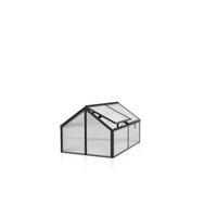 Hochbeetaufsatz Aluminium Gamma 89x71,3x124,3 Cm - Schwarz, Basics, Metall (89/71,3/124,3cm)