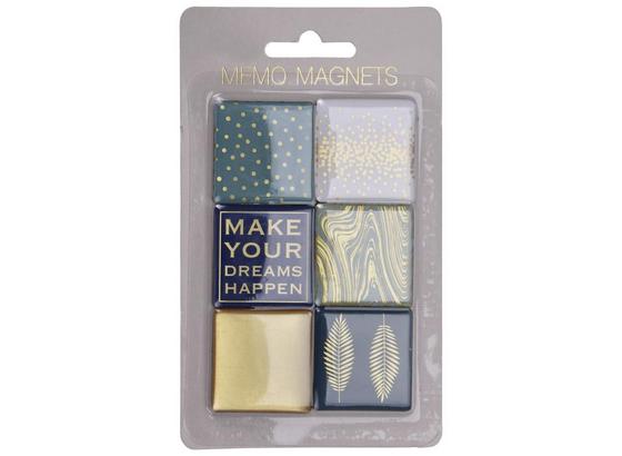 Magnet Agustin - Türkis/Beige, Basics, Glas (3,5/3,5cm) Magnet Agustin - Türkis/Beige, Basics, Glas (3,5/3,5cm)