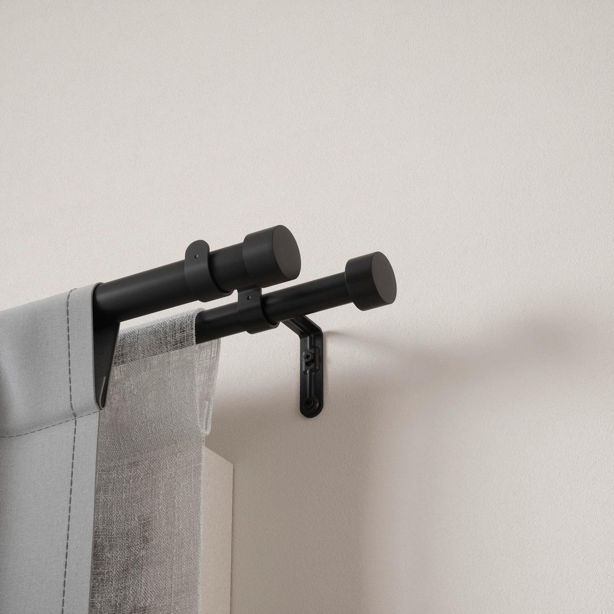 ZÁVESOVÁ TYČ CAPPA - čierna, Konventionell, kov/plast (309cm) - Umbra