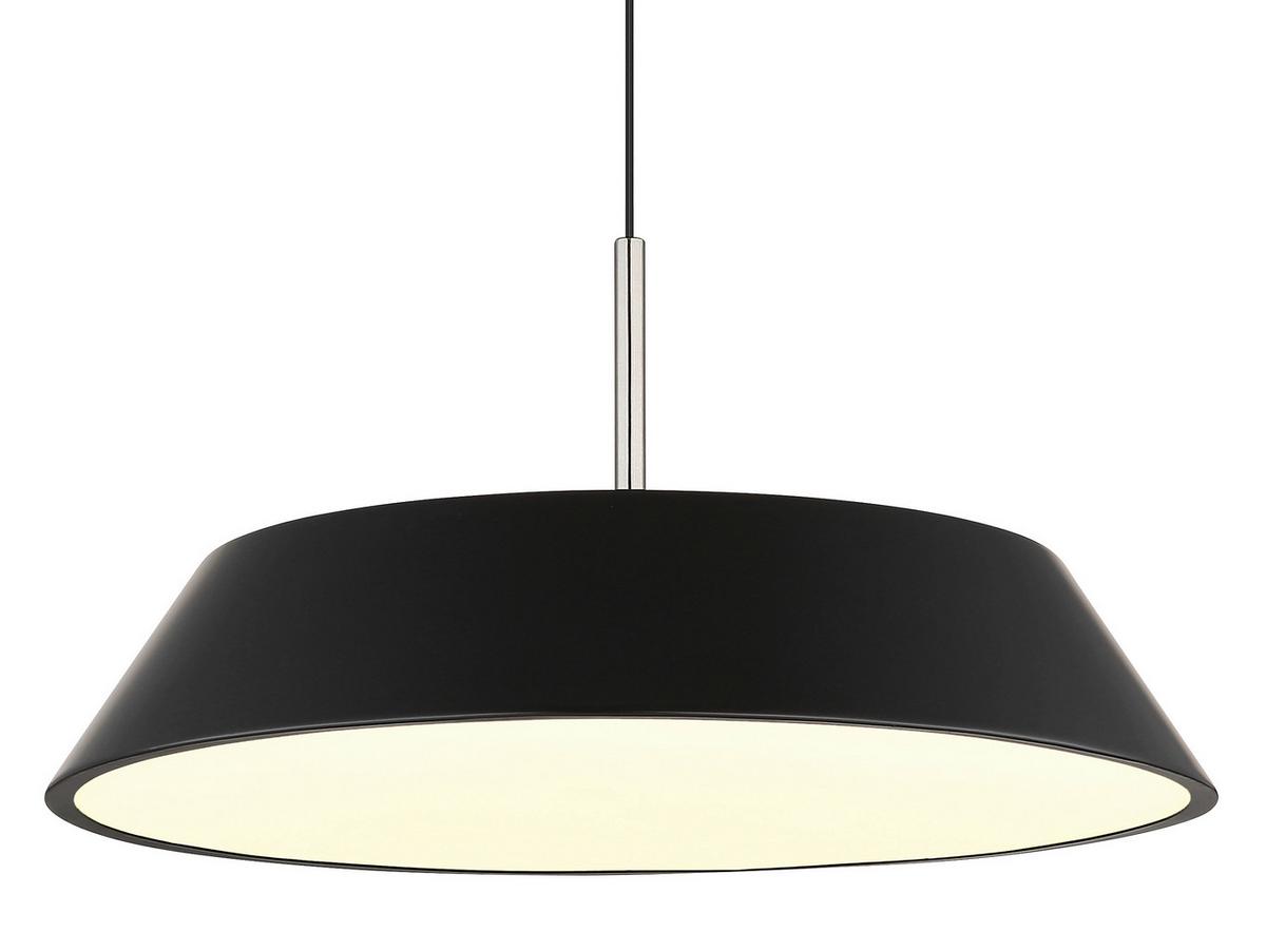 Led-hängeleuchte 3000k, 24w, 2900lm - Schwarz/Weiß, Basics, Kunststoff/Metall (40/180cm) - Globo