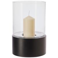 Windlicht Windlicht - Schwarz, Basics, Glas/Metall (19/30cm) - Luca Bessoni