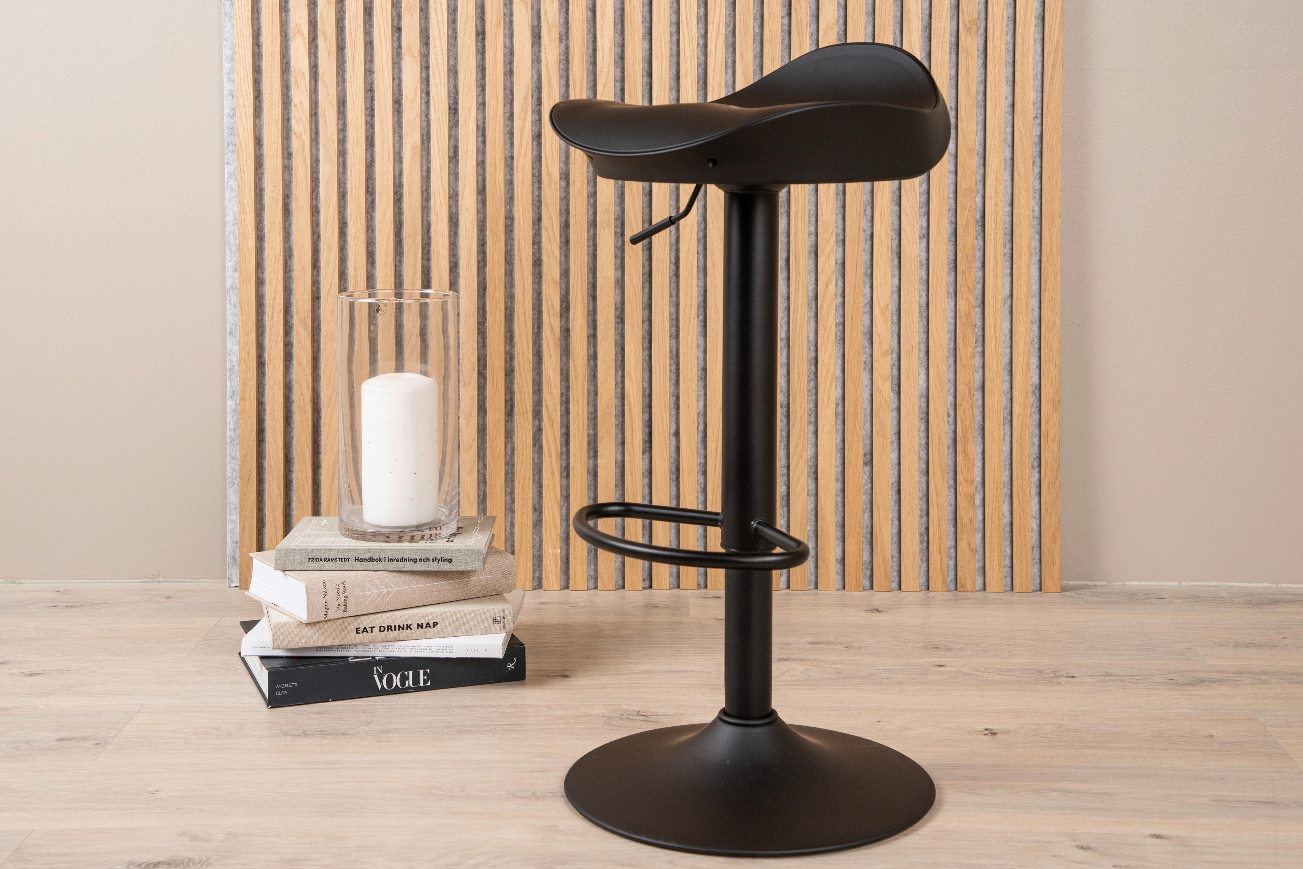 Barhocker-Set Adesto - Schwarz, Design, Kunststoff/Metall (40/69/38cm) - Livetastic