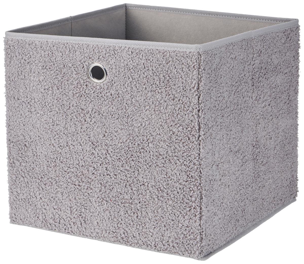 Összehajtható Doboz Nella Kb. 30/30/30cm - szürke, Basics, textil/papír (30/30/30cm) - Luca Bessoni