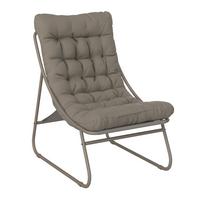 Gartensessel Nora - Beige, MODERN, Textil/Metall (62/85/87cm) - Luca Bessoni