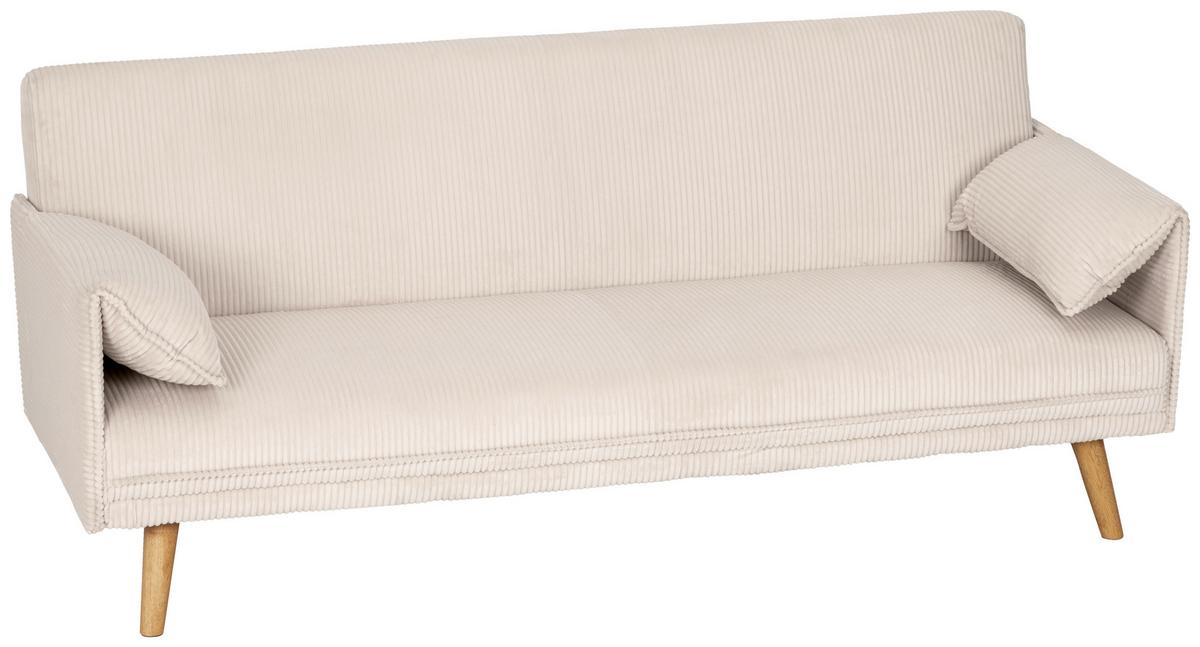 Kanapéágy Como - krémszínű, Design, textil (193/81/92cm) - Livetastic