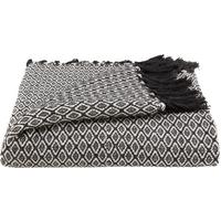 Überwurf Ines - Schwarz, ROMANTIK / LANDHAUS, Textil (140/210cm) - James Wood