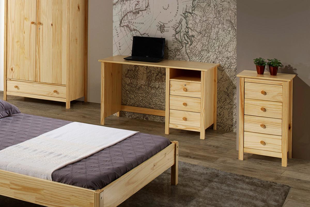 Kommode Naturfarben B: 46cm - Naturfarben, Natur, Holz (46/80/35cm) - Livetastic