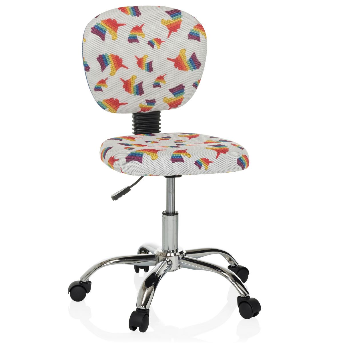 Jugenddrehstuhl Kid Bubble Multicolor B: 50 cm - Multicolor/Alufarben, MODERN, Kunststoff/Textil (50/79-89/50cm) - MID.YOU