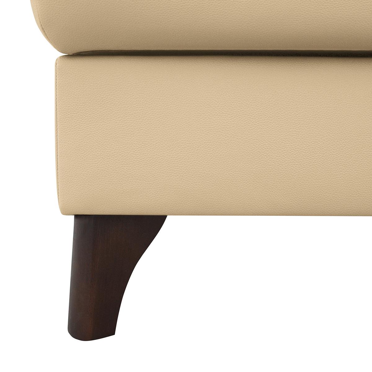 Ecksofa Nordic Beige S: 168x238 cm - Beige/Buchefarben, Design, Leder/Textil (168/238cm) - Livetastic
