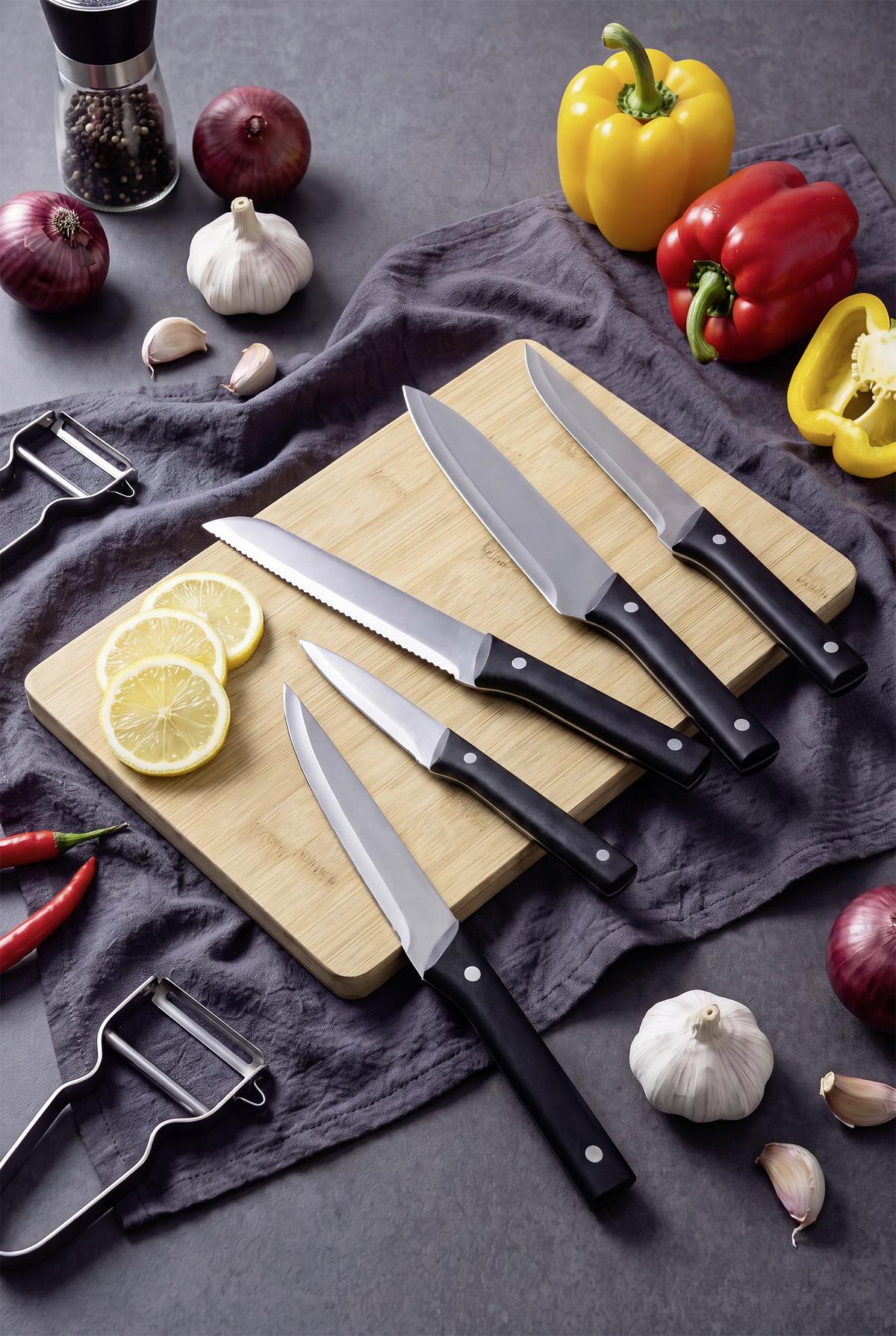 KOCHMESSER JOE - Silberfarben, KONVENTIONELL, Metall (33cm) - Luca Bessoni