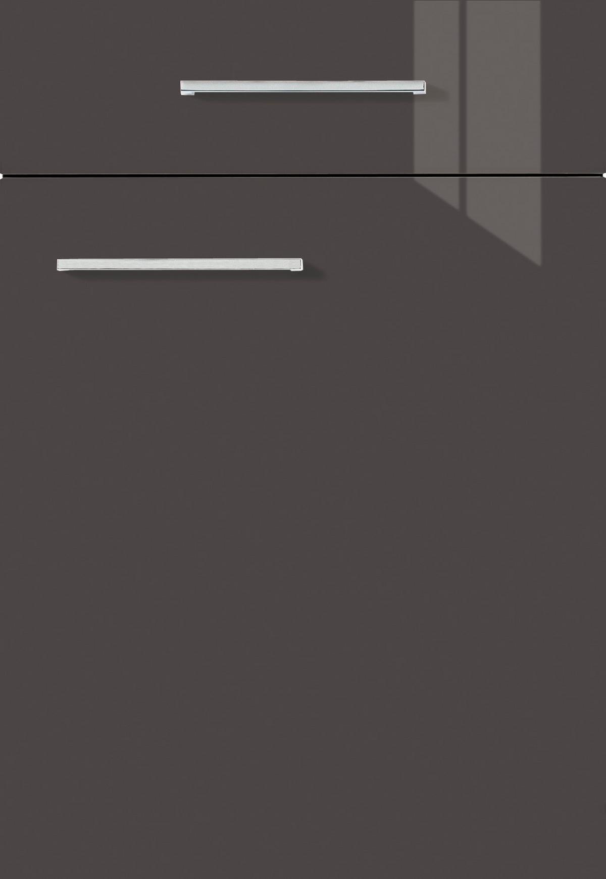 Küchenblock Ip4050 - Dunkelgrau/Eichefarben, Design, Holzwerkstoff (330cm) - Impuls