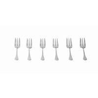 Kuchengabel Angela 6er Set L: ca. 14,2 cm - Edelstahlfarben, KONVENTIONELL, Metall (14,2cm) - Luca Bessoni