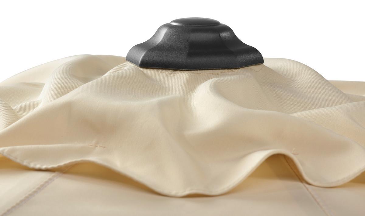 Sonnenschirm Orlando BxHxT: 270x250x270 Naturfarben - Anthrazit/Naturfarben, Basics, Textil/Metall (270/250/270cm) - Schneider