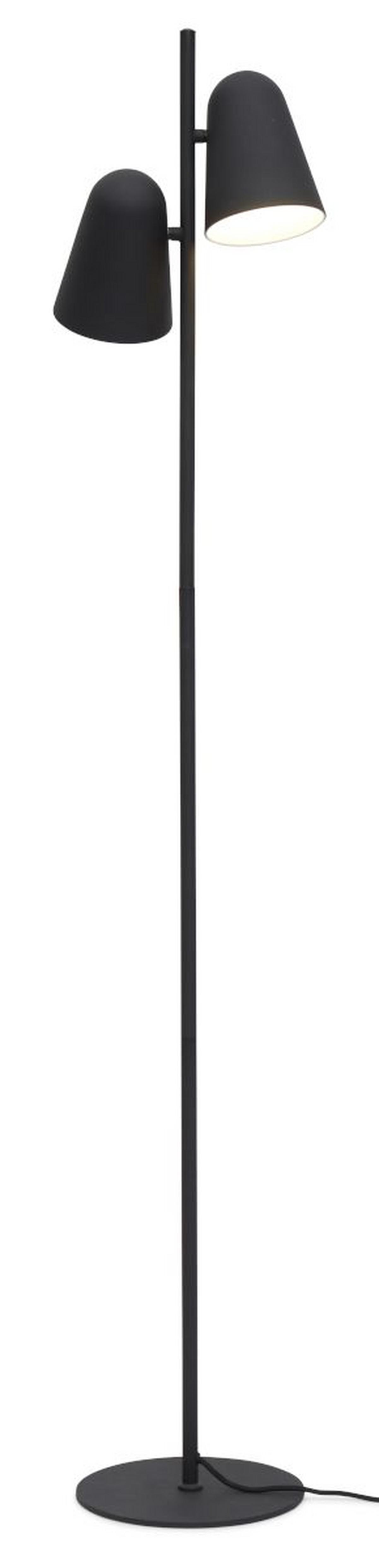 Stehlampe Salamanca Schwarz mit Schalter - Schwarz, Basics, Metall (28/145cm) - It's about Romi