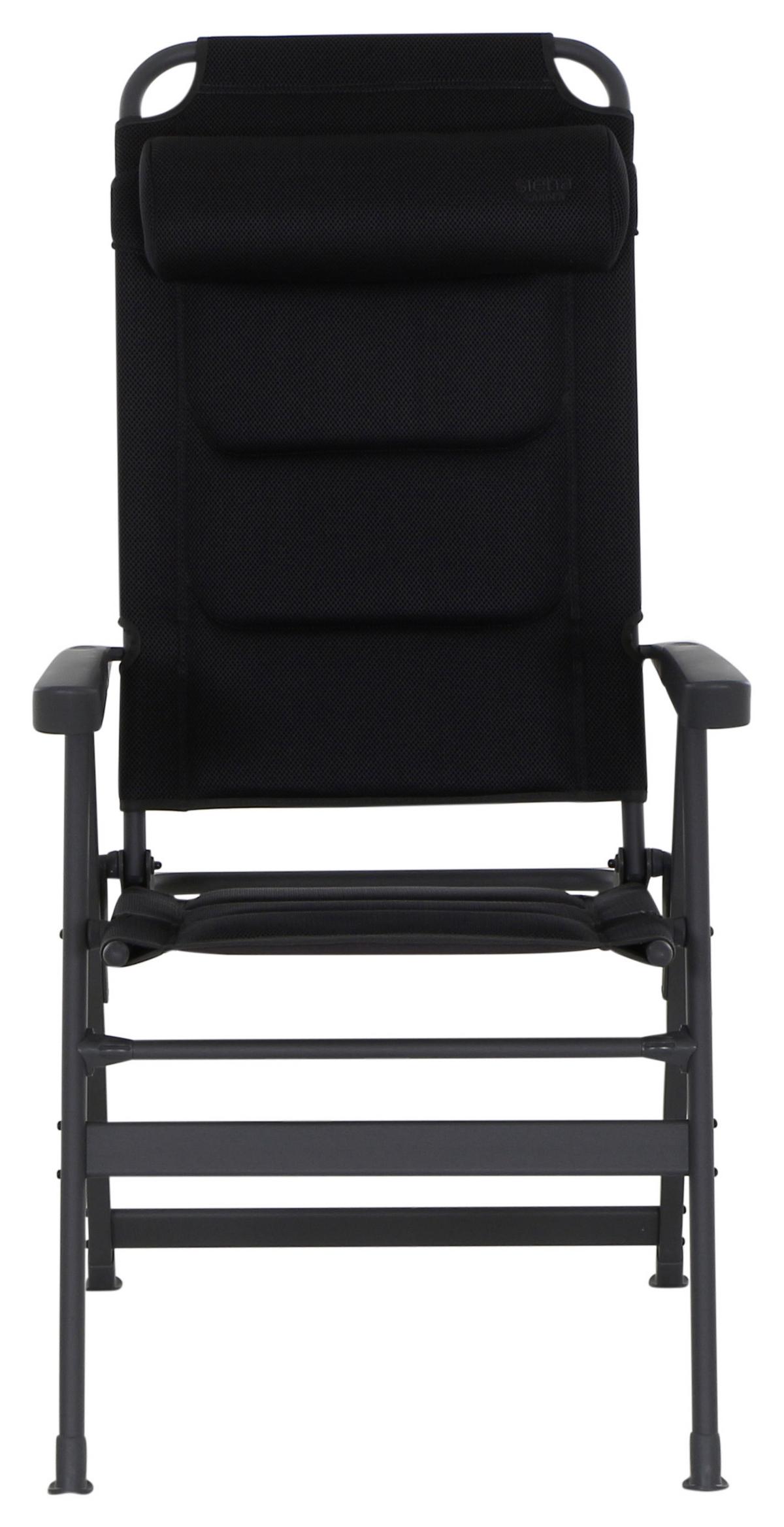 Campingstuhl Klappbar mit Armlehnen - Anthrazit, KONVENTIONELL, Textil/Metall (61/121/76cm) - Siena Garden