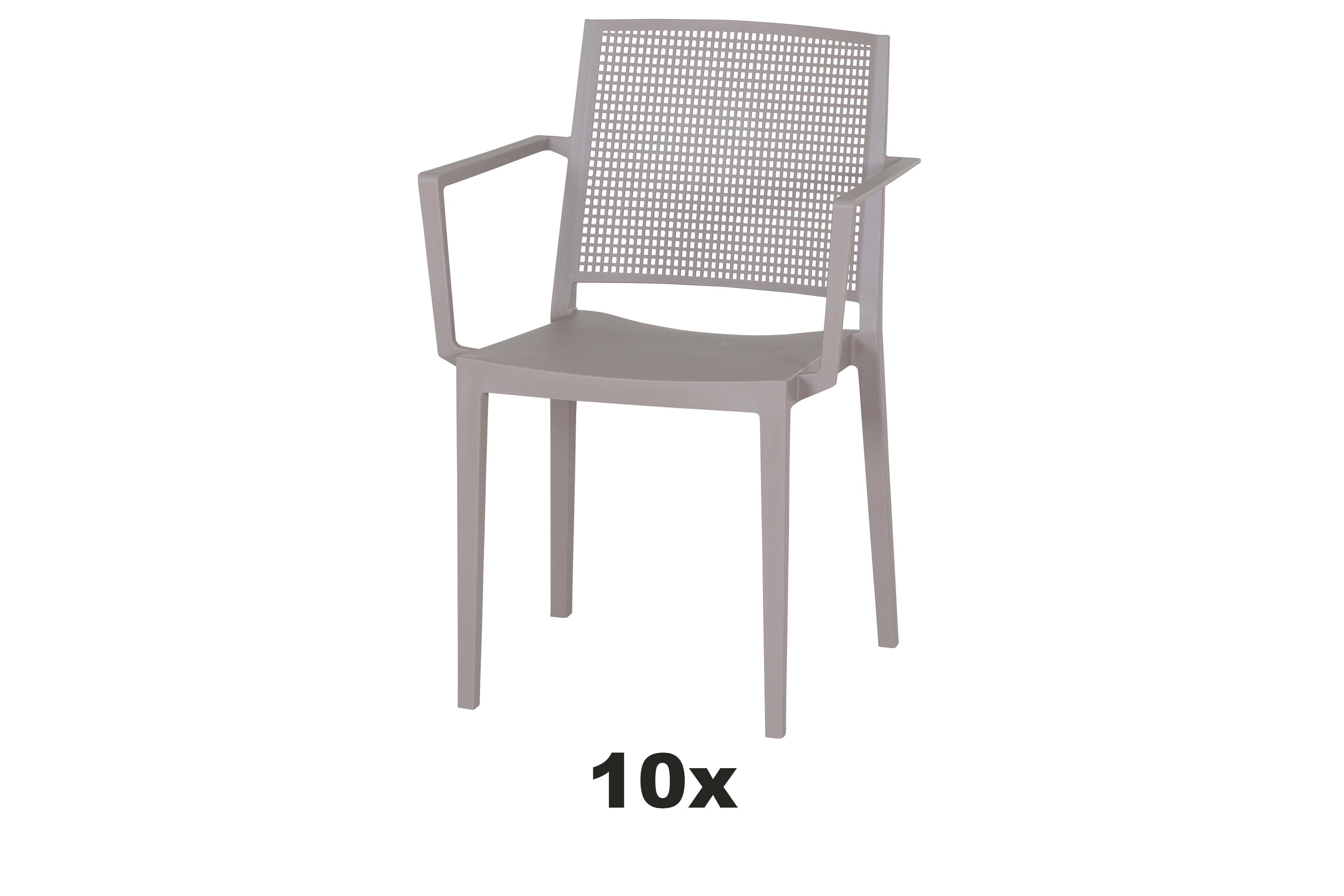 Gartensessel-set T20371 - Taupe, Basics, Kunststoff (57/80/56cm) - Siena Garden