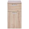 Unterschrank mit Soft-Close Fresh B: 40 cm Eiche Artisan - Weiß/Eiche Artisan, KONVENTIONELL, Holzwerkstoff (40/79/38,5cm) - Ondega