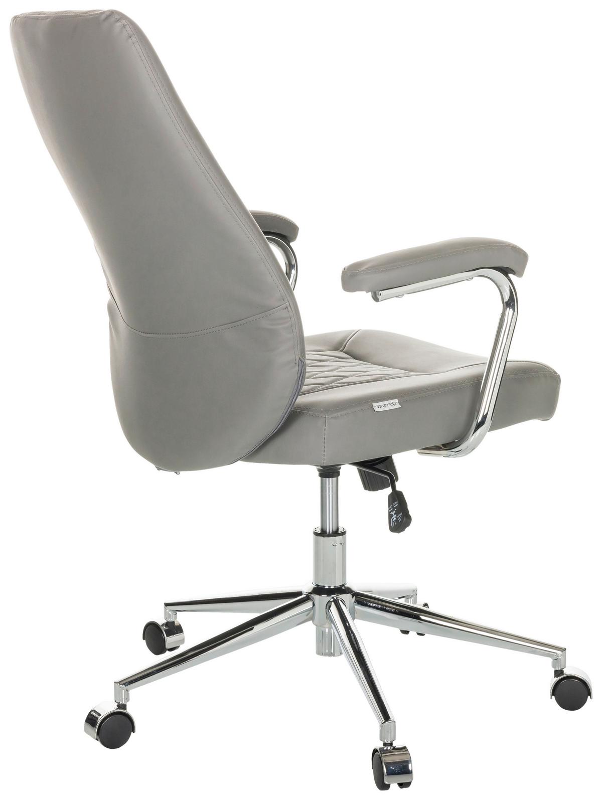 Drehstuhl Theo I - Schwarz/Grau, Basics, Leder/Kunststoff (68/96-103/68cm) - MID.YOU