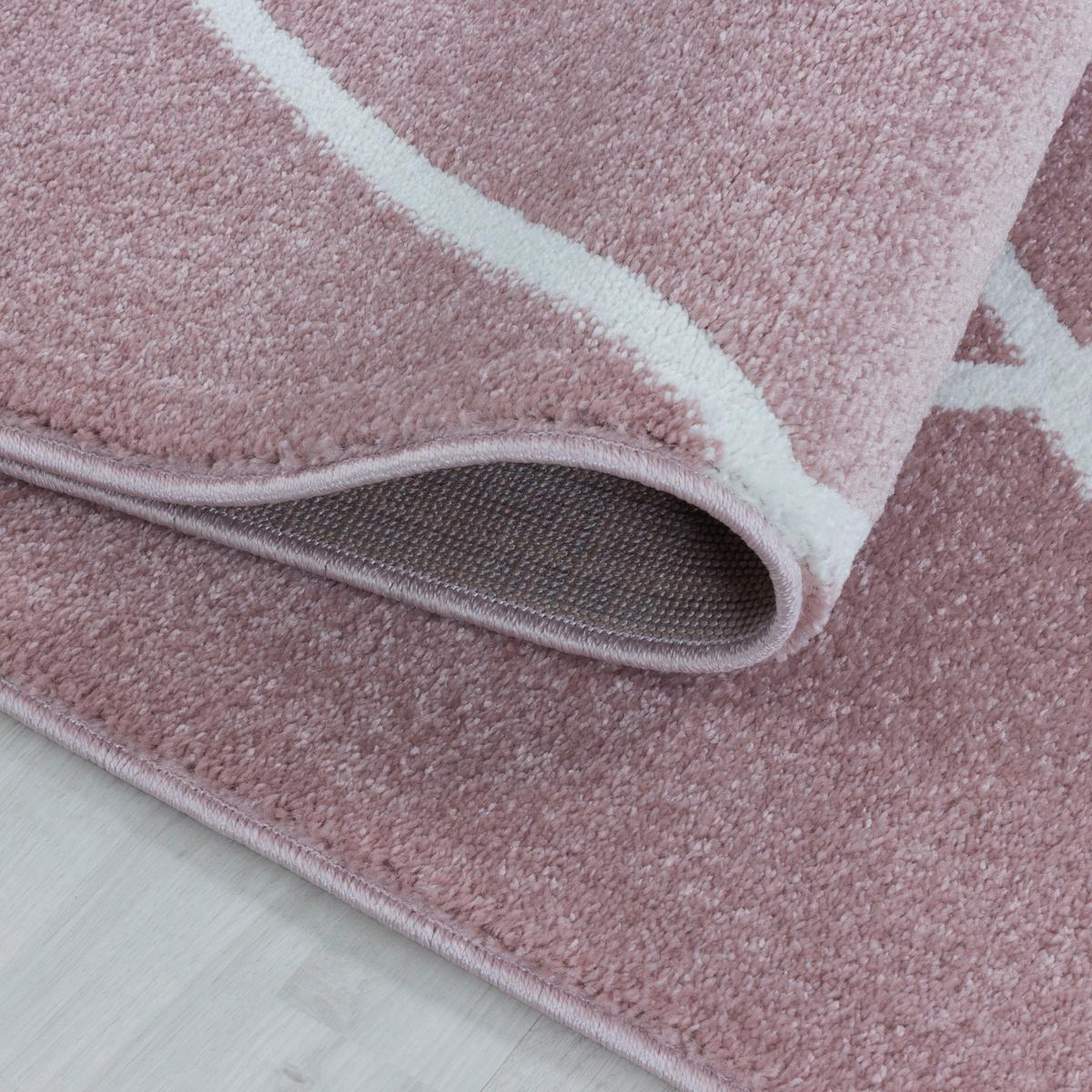 Hochflor Teppich Rosa Rio 80x150 Cm - Rosa, Basics, Textil (80/150cm)