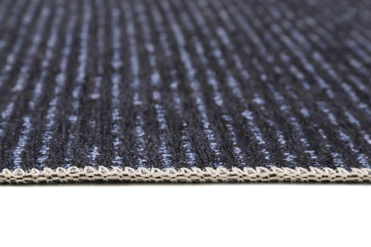 Flachwebteppich Marly Dunkelblau 130x190 Cm - Dunkelblau, KONVENTIONELL, Textil (130/190cm) - Esprit