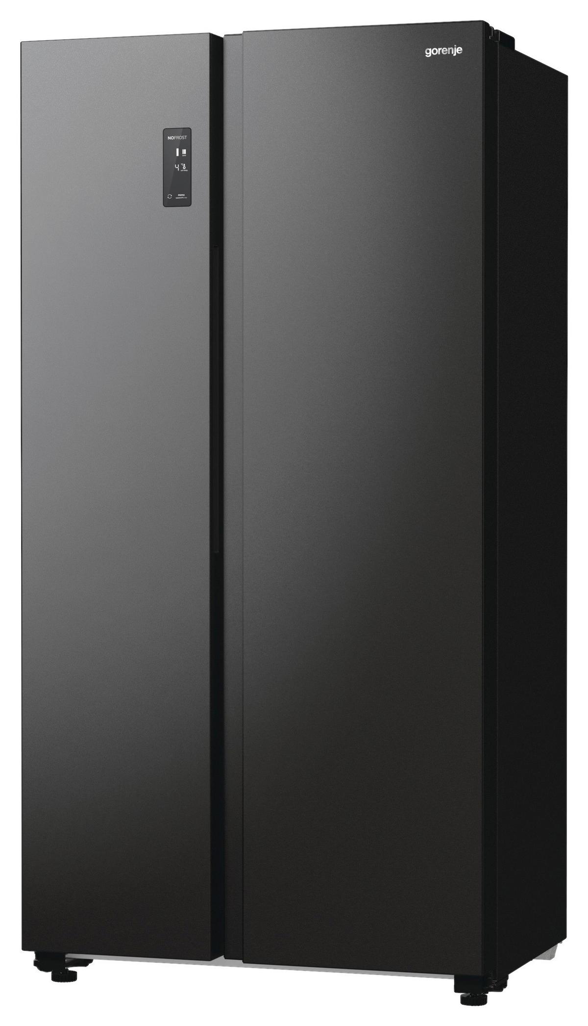 Side-by-side Nrr9185eabxl Advanced - Schwarz, MODERN, Glas/Kunststoff (91,5/178,6/67cm) - Gorenje