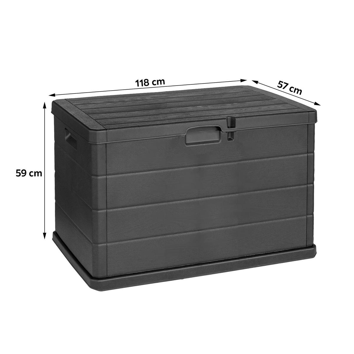 Kissenbox Beta - Anthrazit, Basics, Kunststoff (79/55/52cm)