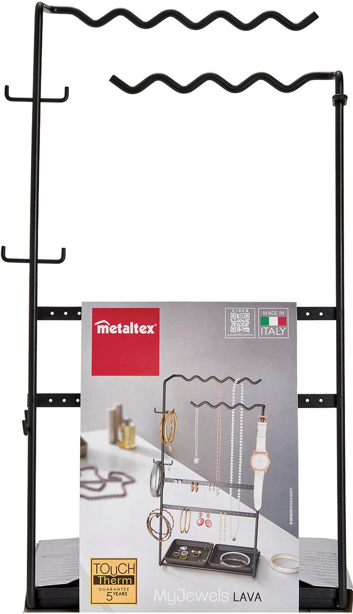 Schmuckhalter Myjewels Lava Schwarz - Schwarz, Basics, Metall (26/16/45cm)