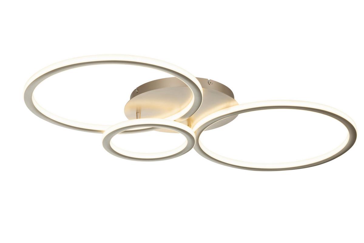 Led-deckenleuchte Cassian - Champagner, Basics, Kunststoff/Metall (95/50/7,5cm) - Luca Bessoni