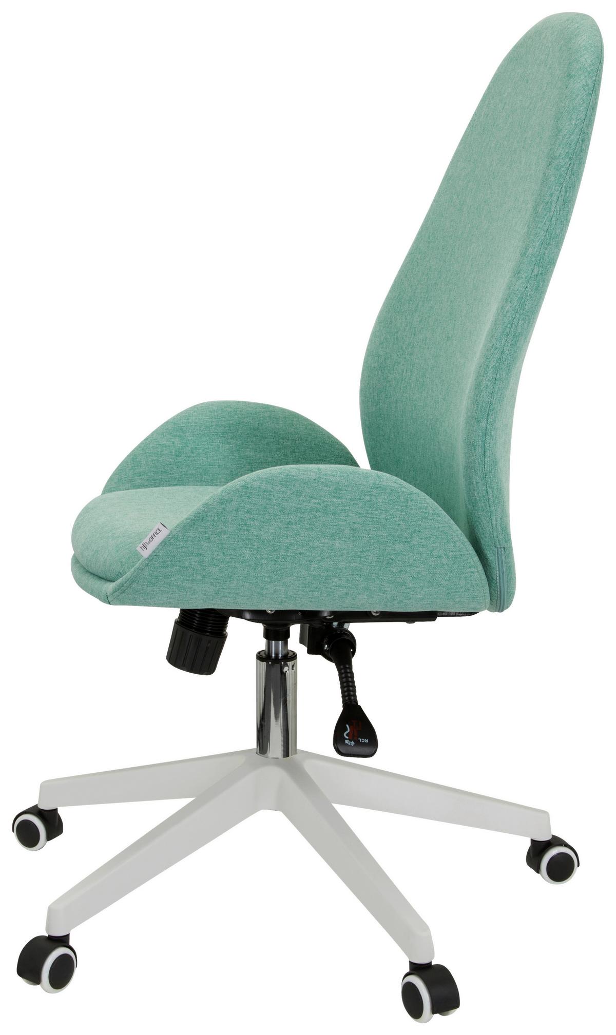 Drehstuhl Avea I Mit Wippfunktion Mintgrün - Weiß/Mintgrün, Basics, Kunststoff/Textil (56/104/58cm) - MID.YOU