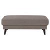 Polsterhocker Lumber Jack Taupe Velours - Taupe/Wengefarben, MODERN, Textil (123/45/74cm) - Trendmanufaktur