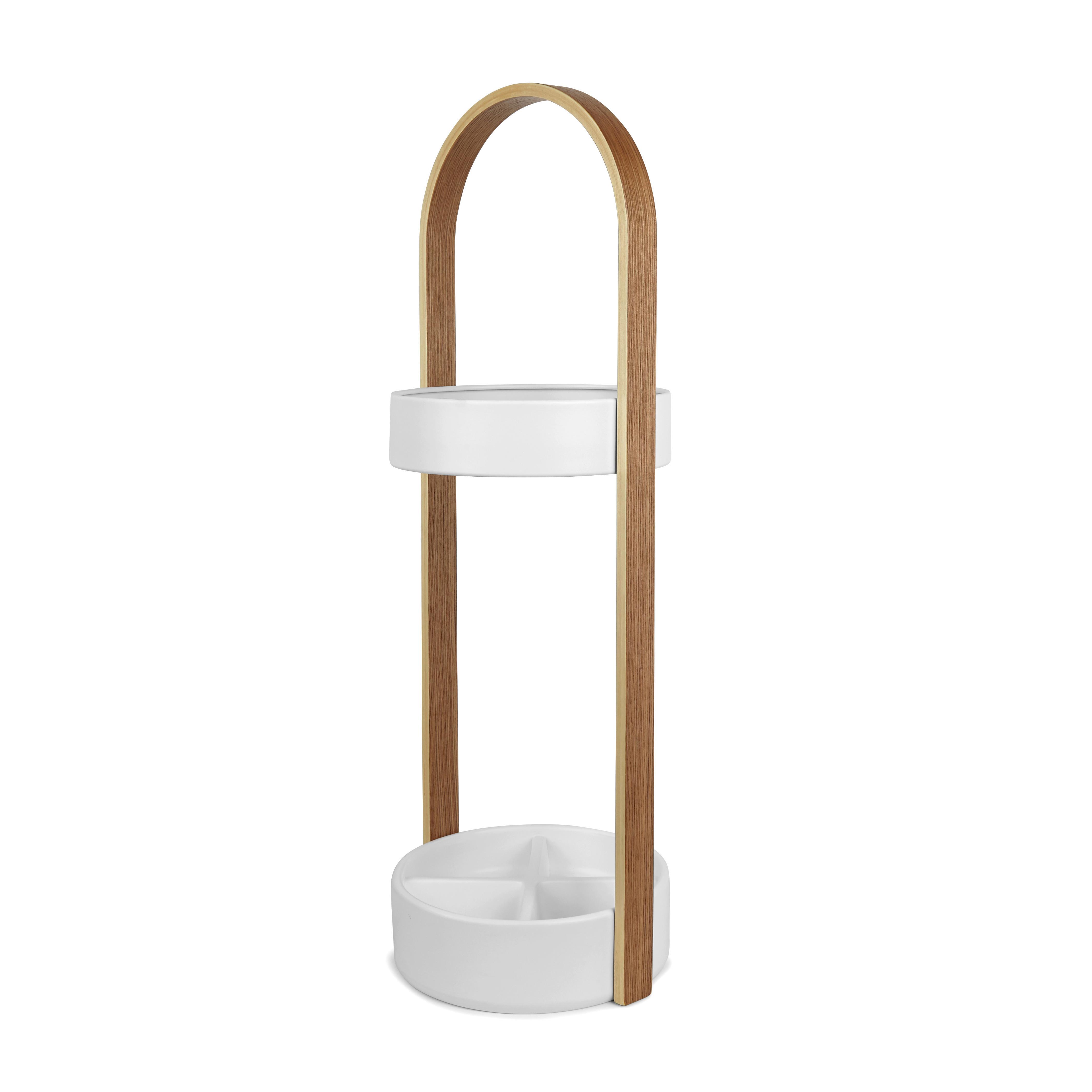 STOJAN NA DÁŽDNIKY UMBRA - farba jaseňa/biela, Basics, kov/drevo (24/68/22cm) - Umbra