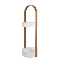 STOJAN NA DÁŽDNIKY UMBRA - farba jaseňa/biela, Basics, kov/drevo (24/68/22cm) - Umbra