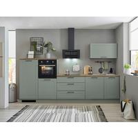 Küchenblock Marseille Grün/Eiche Dekor B: 320 cm - Eiche Artisan/Grün, Design, Holzwerkstoff (320cm) - MID.YOU