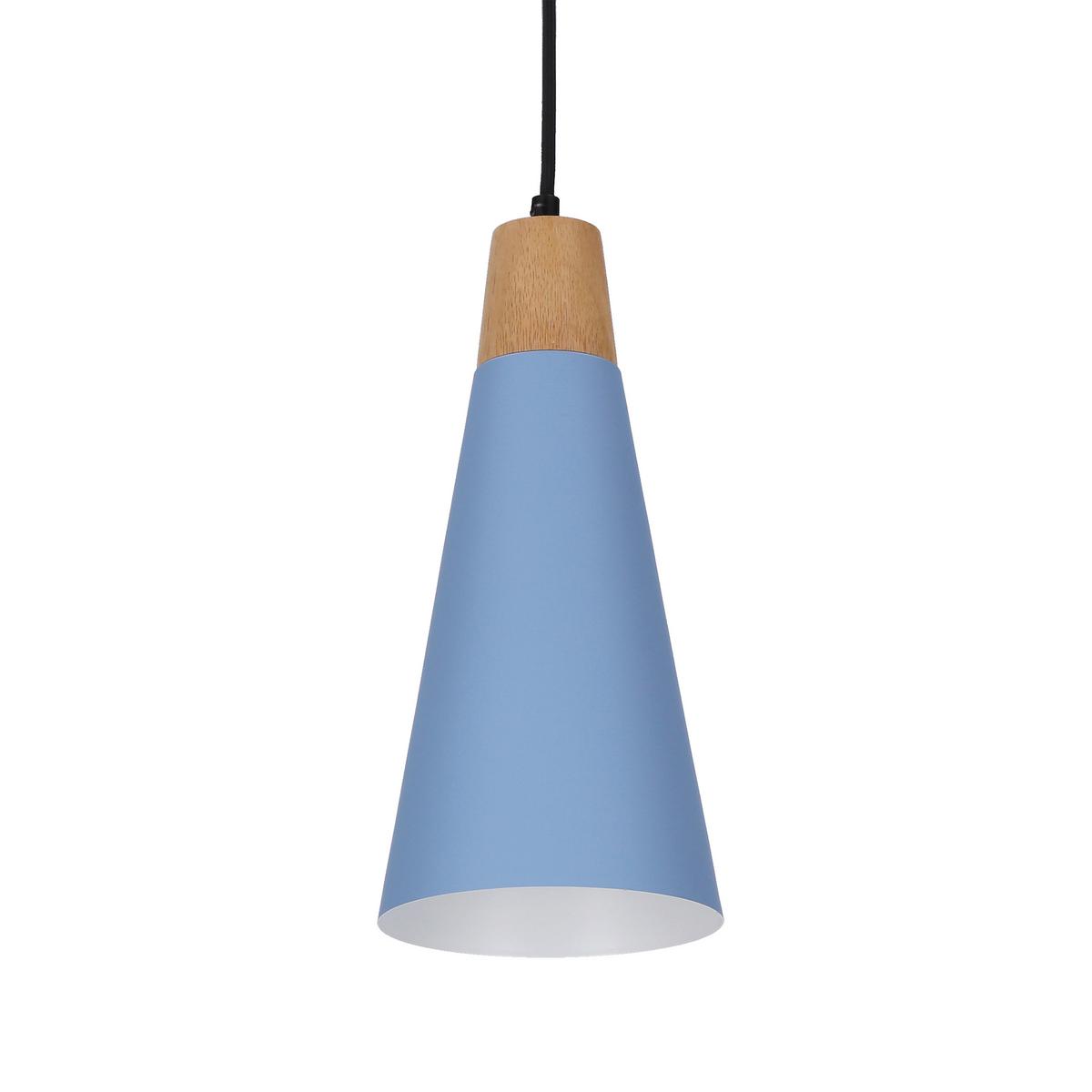 Pendelleuchte Faro 50101258 - Schwarz/Hellblau, Trend, Metall (15/15/90cm)