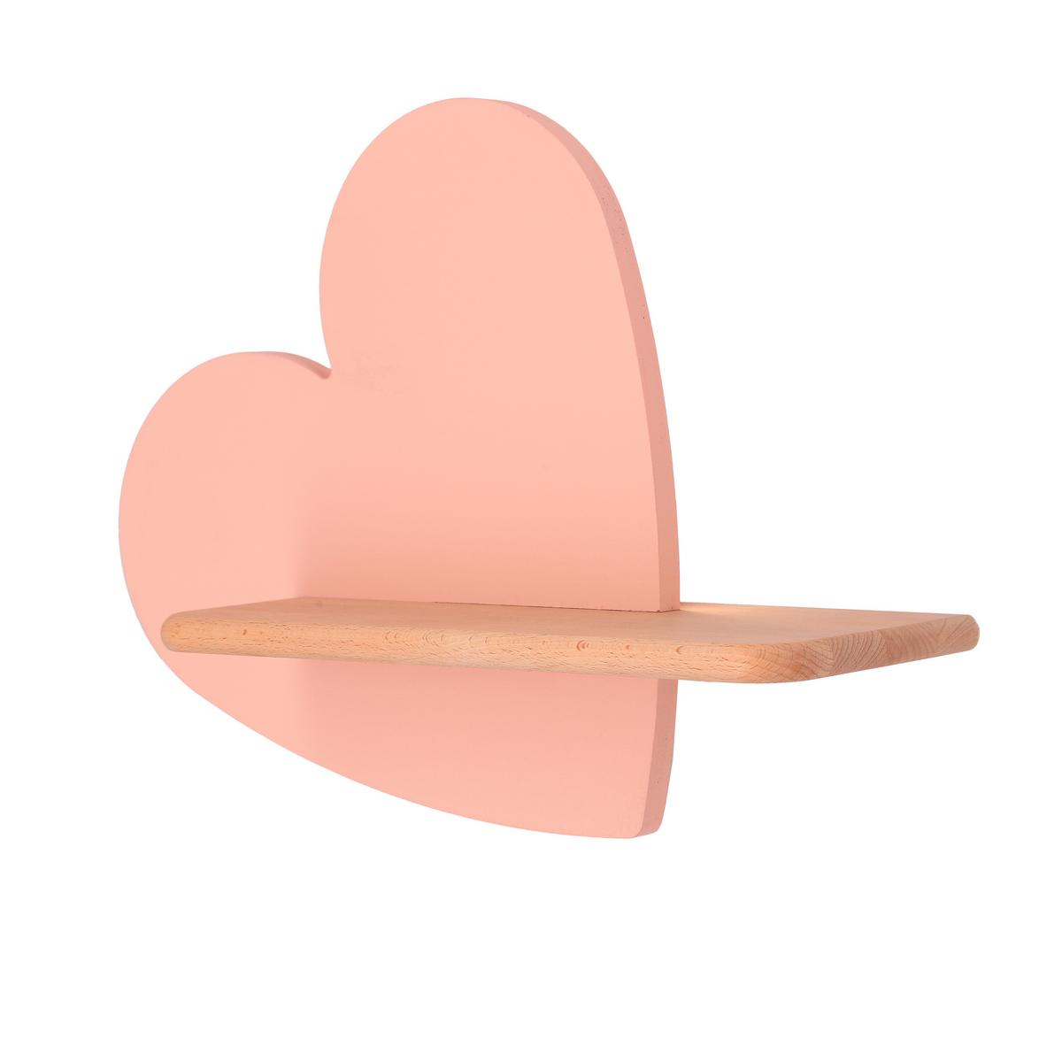 Kinderwandleuchte 21-03850 Heart - Pink, KONVENTIONELL, Holz/Holzwerkstoff (36/12/26cm)