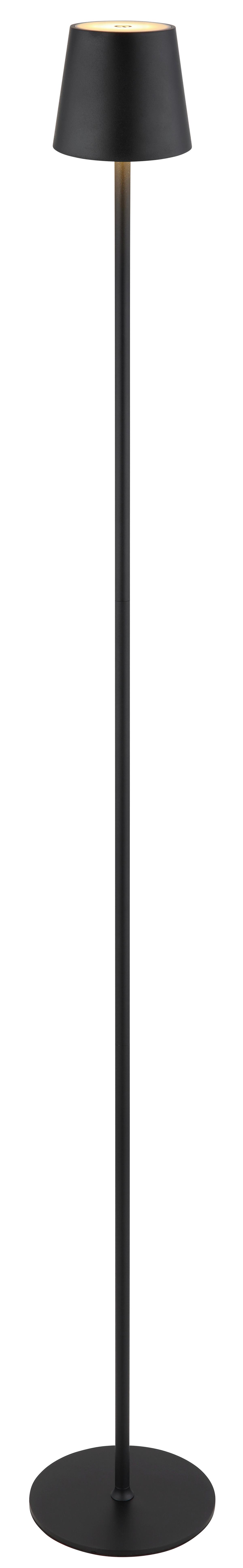 Akku-Stehleuchte 58438sg - Opal/Schwarz, Basics, Kunststoff/Textil (16/120cm) - Globo
